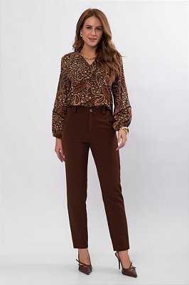 CALÇA SLIN FLORENCE CHOCOLATE SAUCE