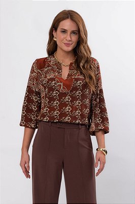 BATA ETNICO RUBI ESTAMPADA