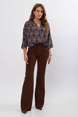 BLUSA 3/4 TRAMA SKY ESTAMPADA