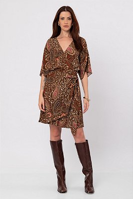 VESTIDO OUTONO PAISLEY ESTAMPADO