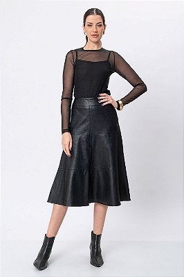 SAIA MIDI LAUREN PRETO