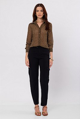 CAMISA GEOMETRIC GOLD