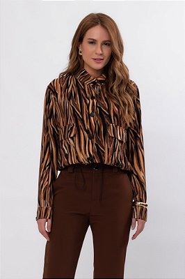 JAQUETA NEW NEUTRAL ESTAMPADA