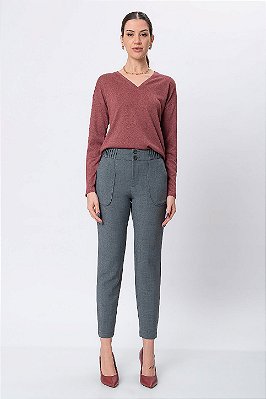 CALÇA SLIN JULIANA ROBUST GREY