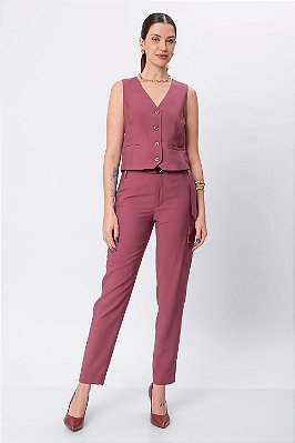CALÇA SLIM DORIS NOSTALGIC ROSE