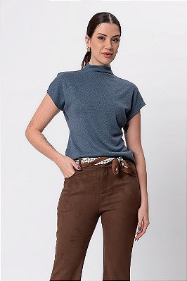 BLUSA MALU STEEL BLUE
