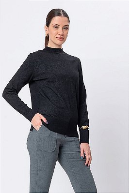 BLUSA TRICOT NICOLE PRETO