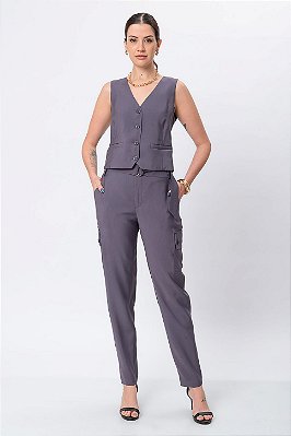 CALÇA SLIM DORIS ROBUST GREY