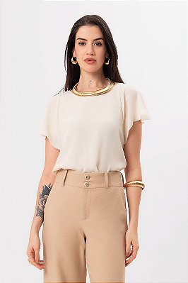 BLUSA THAÍS CREME