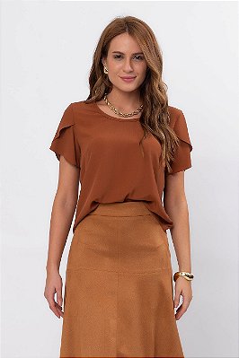 BLUSA NEW FRANÇA RUSTIC CARAMEL
