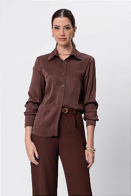 CAMISA LARA CHOCOLATE SAUCE
