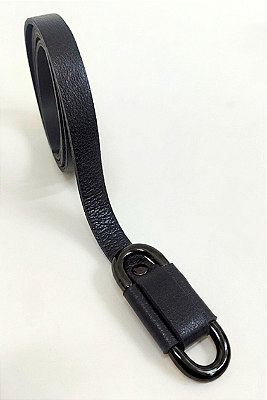 CINTO FINO PRETO FIVELA ONIX