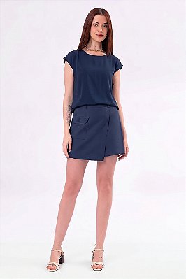 BLUSA ANGÉLICA AZUL MARINHO
