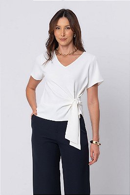 BLUSA LAÇO HELENA OFF WHITE