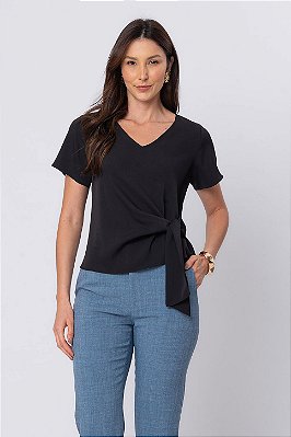 BLUSA LAÇO HELENA PRETO