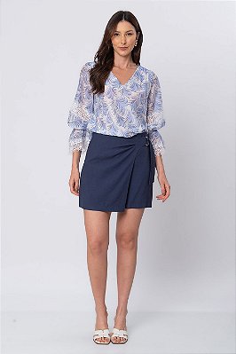 SHORT SAIA MARINA AZUL MARINHO