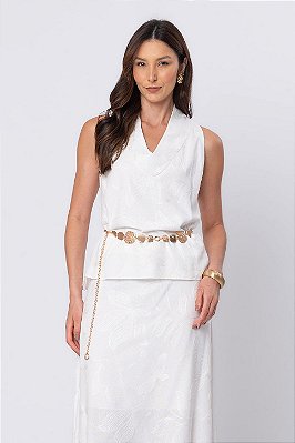 REGATA BORDADA SARAH OFF WHITE