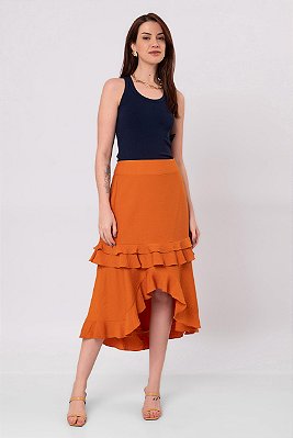 Saia Midi Elisabeth Feminina
