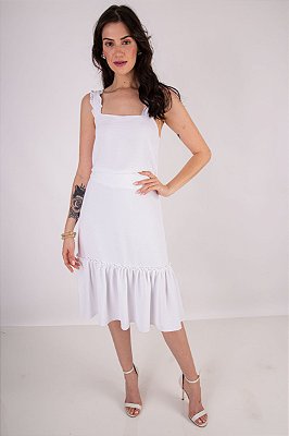 Saia Midi Ana Paula Feminina
