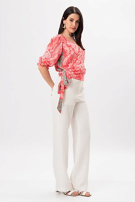 Blusa Laço Cashmere Bianca Feminina
