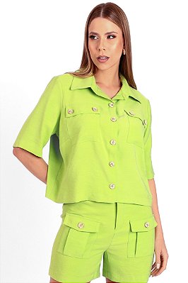 Camisa Manga Curta Pamela Feminina
