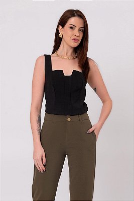 Regata Crepe Agatha Feminina