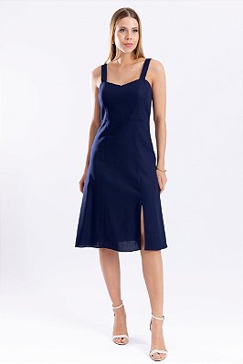 Vestido Midi Linho New Paloma Feminino