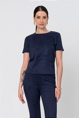 Blusa Suede Sabrina Feminina