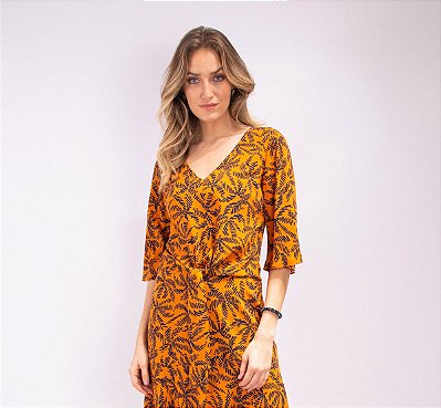 BLUSA FEMININA ESTAMPADA BOSSA