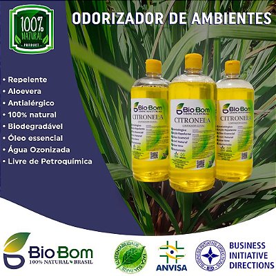 BIOBOM CITRONELA 1L - ANTIALÉRGICO - REPELENTE (FARDO 6 UND)