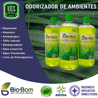 BIOBOM CAPIM LIMÃO 1L - ANTIALÉRGICO - REPELENTE