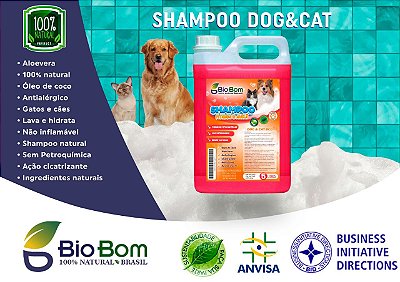 SHAMPOO BIOBOM  PET DOG & CAT BCO 5L - ANTIALÉRGICO - ÓLEO ESSENCIAL