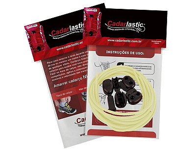 Cadarço Elástico de Competição - Amarelo Bebê