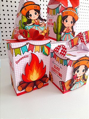 Kit Festa Junina Personalizado – 15 Caixinhas