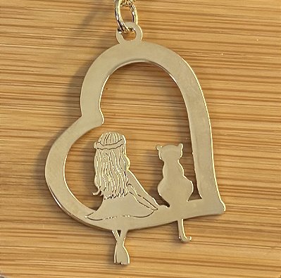 Coracao Menina Gato