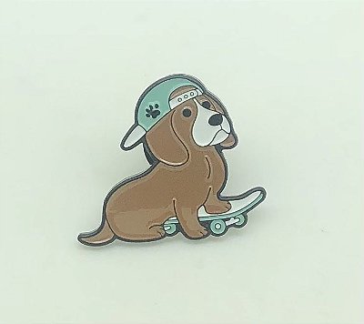 Pin Dog Skatista