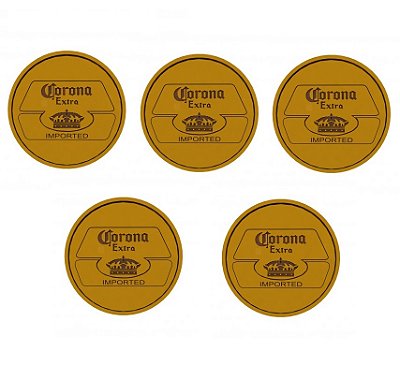 Kit 5 Porta Copos com Suporte Corona