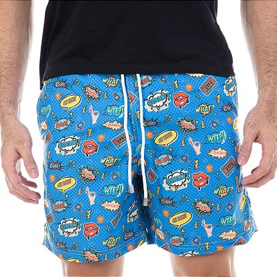 Short Masculino Estampado Pop Art Bidoo