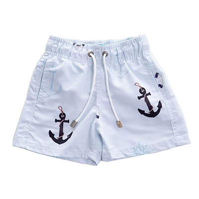 Short Infantil Estampado Âncoras