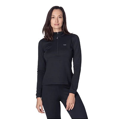 Blusa Segunda Pele Térmica X-Thermo DS Zip Feminino Solo