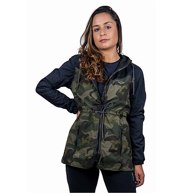 Jaqueta Impermeável Change Feminino Camuflado Conquista