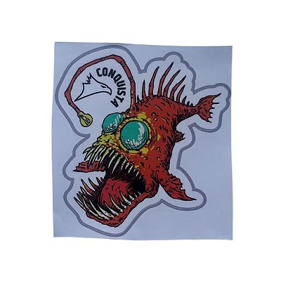 Adesivo Peixe Diabo Negro Conquista