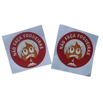 Adesivo Não Faça Fogueiras Alto Estilo