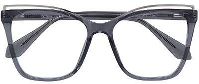Armação Óculos Receituário AT 7001 Cinza Transparente