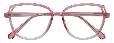 Armação Óculos Receituário Mily Rosé Transparente