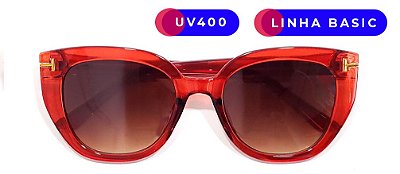 Óculos de Sol Unissex AT 202522 Vermelho Transparente