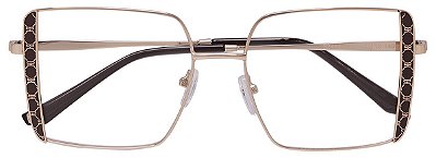 Armação Óculos Receituário Hera Marrom/Dourado