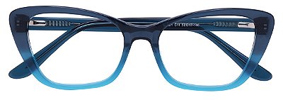 Armação Óculos Receituário Londres Azul Degradê