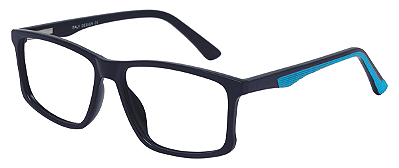 Armação Óculos Receituário Tyler Preto/Azul