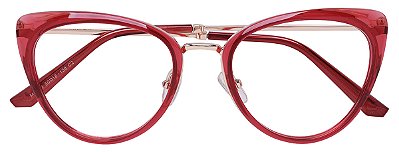 Armação Óculos Receituário Yara Vermelho